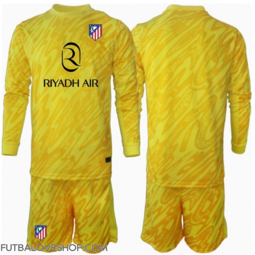 Dres Atletico Madrid Brankarsky Tretina pre deti 2024-25 Dlhy Rukáv (+ trenírky)